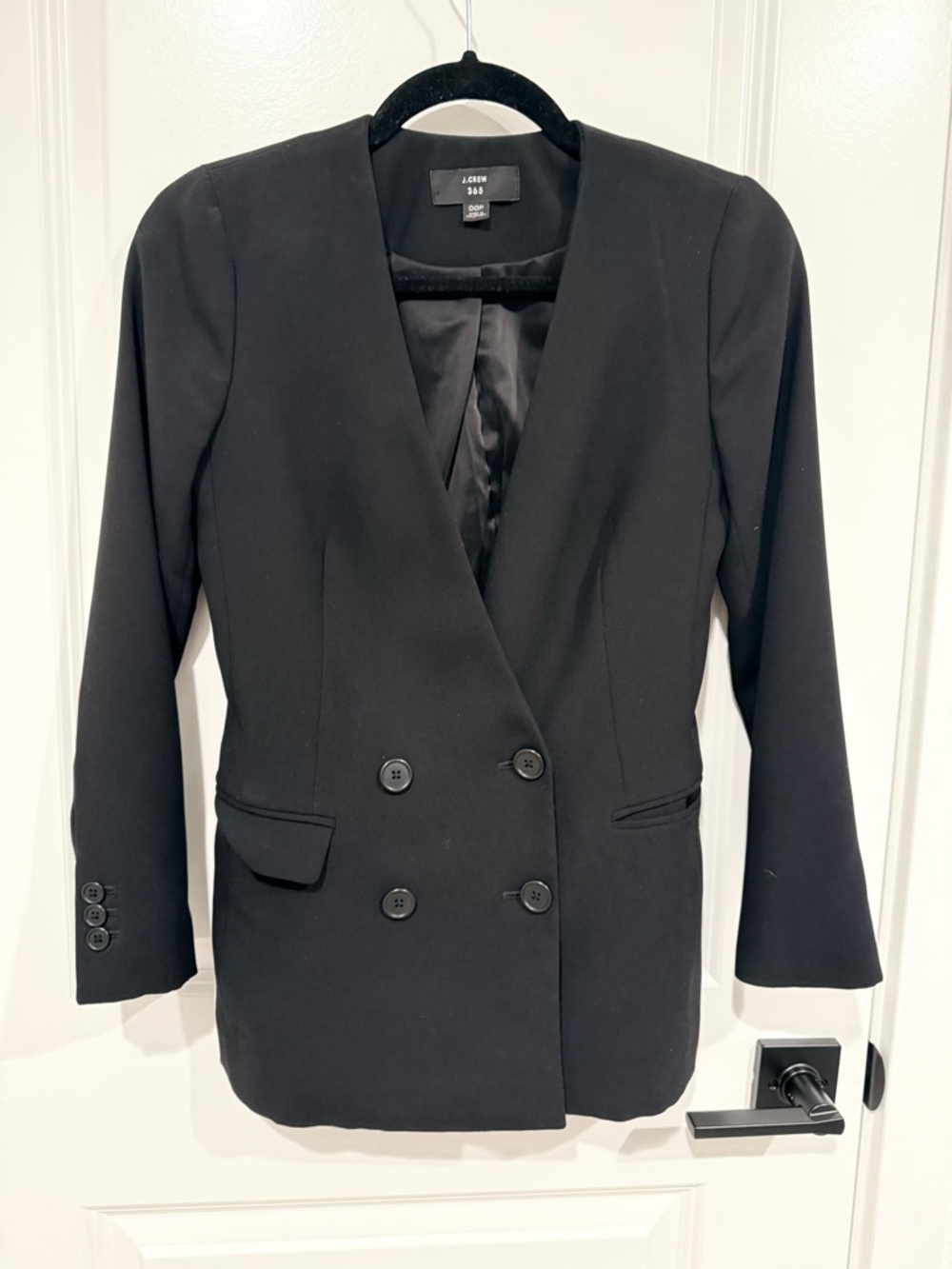 J. Crew Crepe Blazer and Pants (Black)
